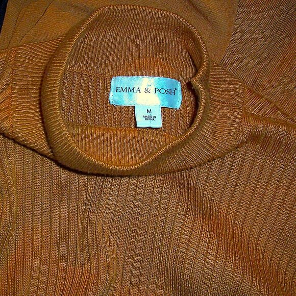 Emma & Posh Bronze Sweater Dress M - Picture 7 of 7